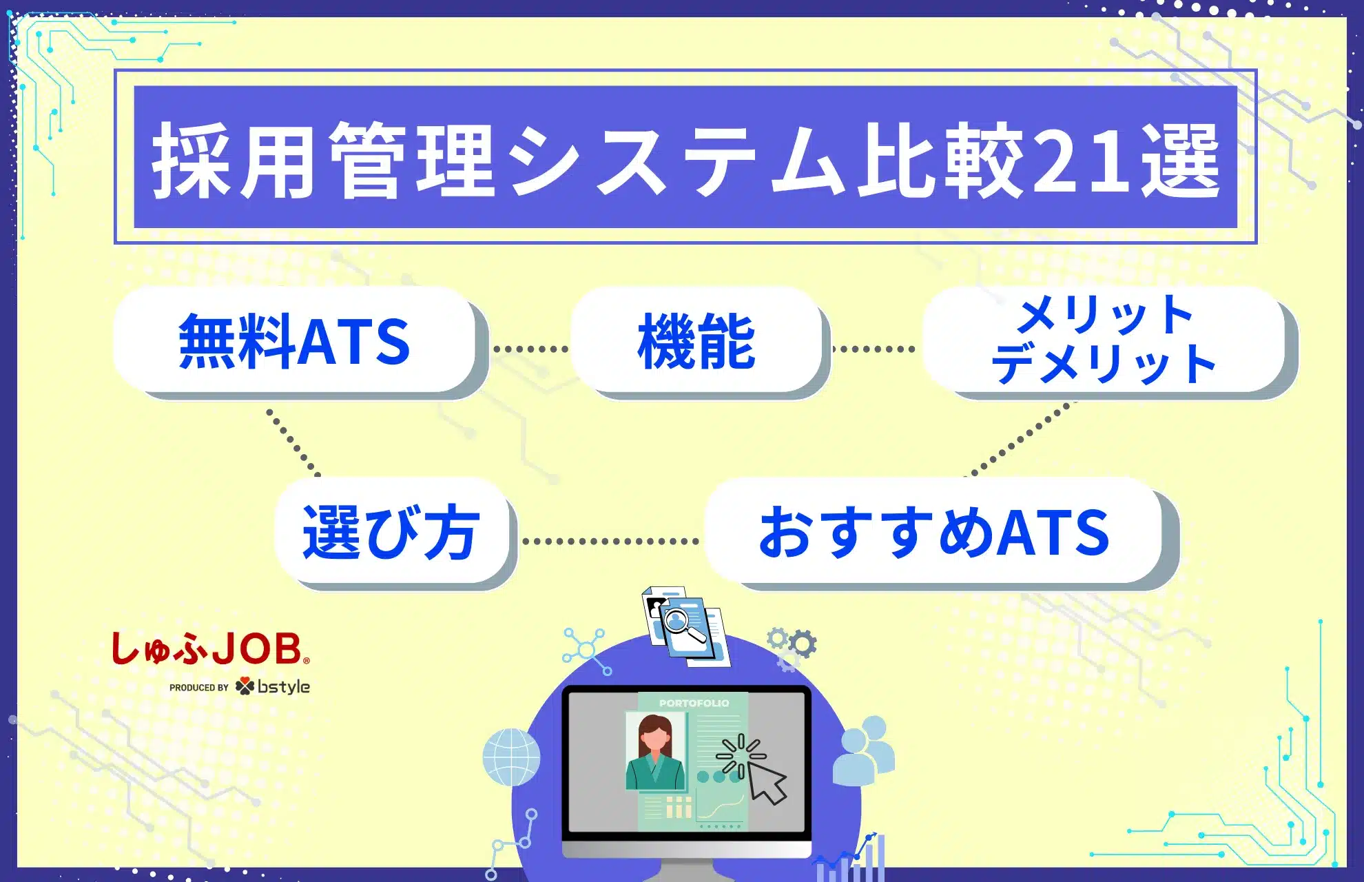 採用管理システム比較21選｜無料ATS・機能・メリットを徹底解説