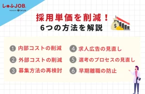 採用単価を削減する方法