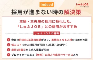 Indeedで採用がうまくいかない時の解決策とは？