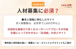 Indeedは人材募集に必須？