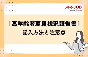 『高年齢者雇用状況報告書』の主な記入方法と注意点