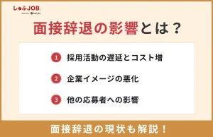 面接辞退の影響とは？