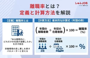 離職率とは？定義と計算方法を解説