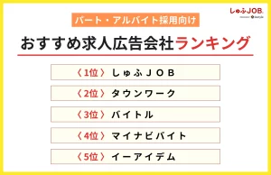 おすすめ求人広告会社ランキング（アルバイト採用）