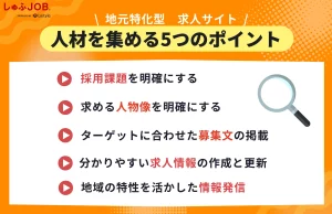 地元の求人サイトで人材を集めるための5つのポイント
