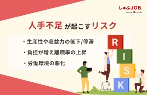 人手不足で採用がうまくできないと起こるリスク3選