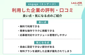 engage（エンゲージ）を利用した企業からの評判・口コミ10選