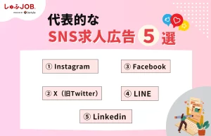 代表的なSNS求人広告5選