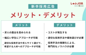 新卒採用広告を利用するメリット・デメリット