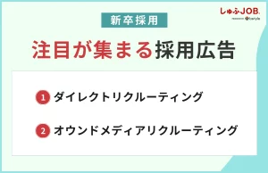 新卒採用で注目が集まる採用広告