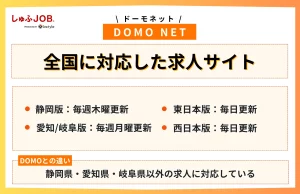 DOMO NET（ドーモネット）は全国に対応した求人サイト