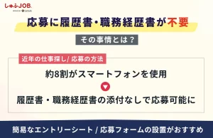 履歴書・職務経歴書が必須ではない事情とは？