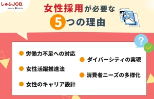 女性採用が必要な“5つの理由”とは？