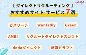 【ダイレクトリクルーティング】求人媒体別のおすすめサイト・サービス7選