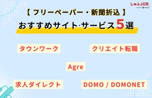 【フリーペーパー・新聞折込】求人媒体別のおすすめサイト・サービス5選