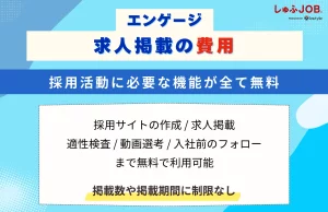 エンゲージ（engage）の求人掲載にかかる費用