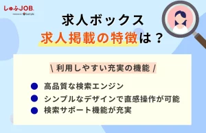 求人ボックスの求人掲載の特徴