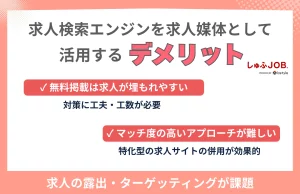 求人検索エンジンを求人媒体として活用するデメリット